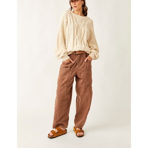 Free People Cream Cable Knit Sweater - Picture 6 of 7